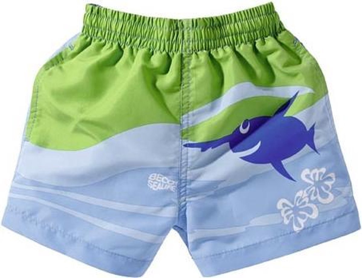 Beco zwembroek jongens polyester blauw/groen