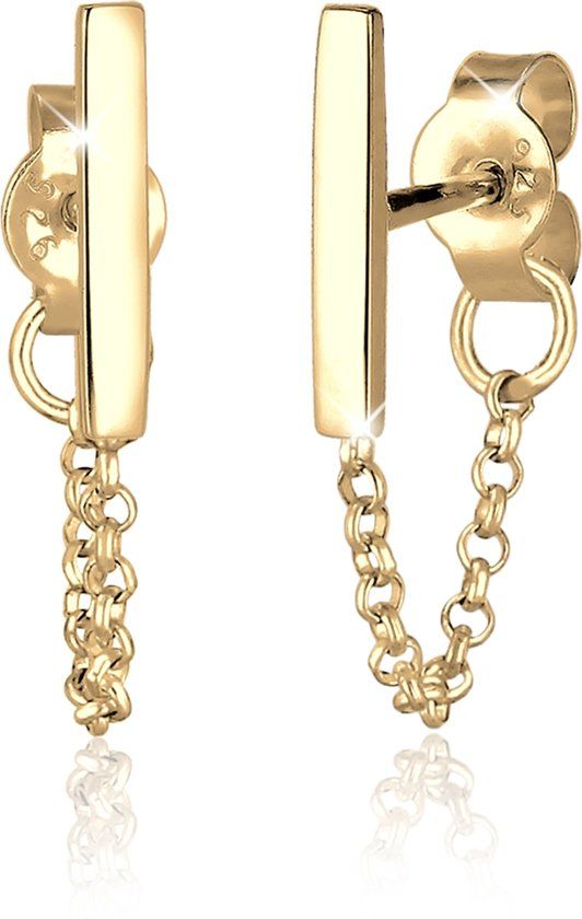 Elli Oorbellen Dames Oorsteker Ketting Staf Geo Basis Trend 925 Sterling Zilver