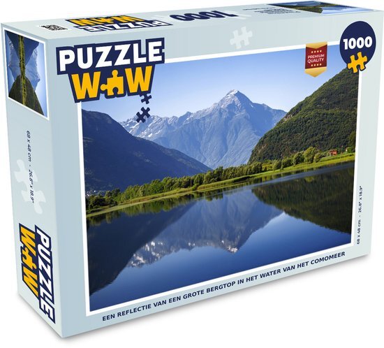 MuchoWow Puzzel Berg - Comomeer - Alpen - Legpuzzel - Puzzel 1000 stukjes volwassenen - Sinterklaas cadeautjes - Sinterklaas voor grote kinderen