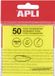 APLI Plaknotities 75 x 75 mm Geel Transparant