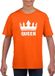 Bellatio Decorations Shoppartners Bv Oranje Koningsdag Queen shirt met kroon meisjes 146/152