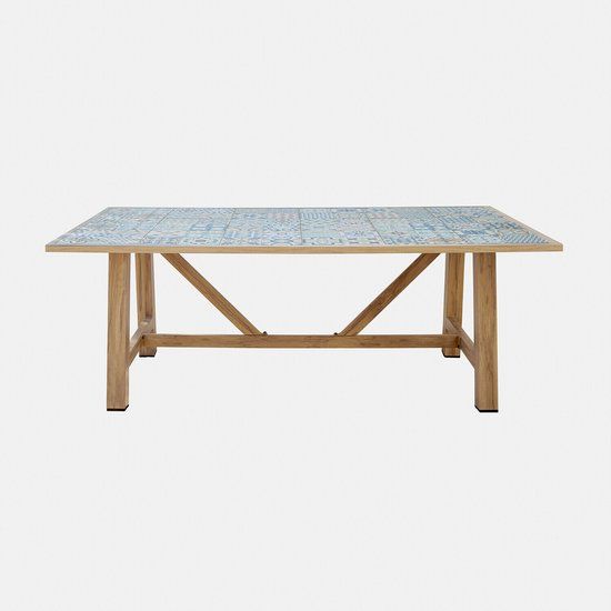 Loberon Eettafel Galdorena bruin/bont