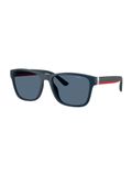 Polo Ralph Lauren Zonnebril '0PH4229U' antraciet / vuurrood / zilver