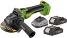 Procraft PGA22-BB meuleuse d'angle sans fil 20 V 125 mm sans balais + 2x batterie 2,0 Ah + chargeur