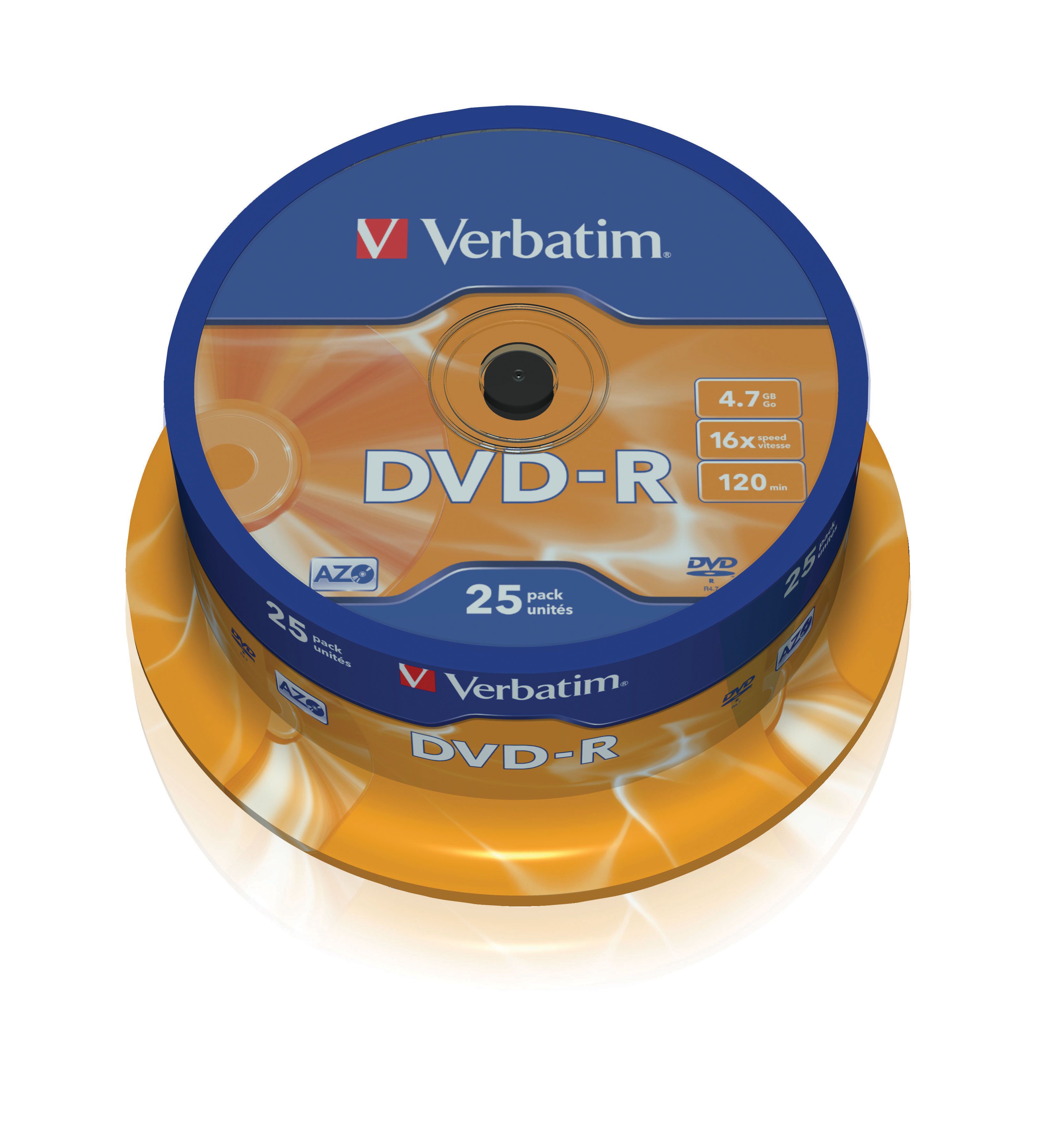 Verbatim 43522 AZO DVD-R Schijven - 25 Stuks