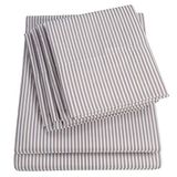 1,90 meter eenpersoons lakens - 4-delig 1500 Supreme Collection fijn geborsteld microvezel diepe zak lakenset beddengoed - 1 extra kussenslopen, extra voordelig