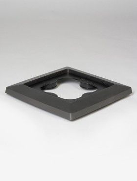 Lechuza Plantenbak Plantenroller Cubico 30 antraciet metallic - 4008789134271