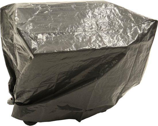 Lesliliving Beschermhoes BBQ Rechthoekig Grijs - 120x60x100cm - Kunststof