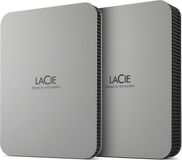 LaCie Mobile Drive Externe harde schijf, 5 TB, USB-C, Moon Silver, modelnummer STLP5000400