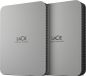 LaCie Mobile Drive Externe harde schijf, 5 TB, USB-C, Moon Silver, modelnummer STLP5000400