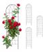 Merkloos / Sans marque Relaxdays Planten Klimrek - Set van 4 - 150x40 cm - Metaal
