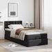 Maison Exclusive - Lit plateforme avec matelas, noir, 90x200 cm, similicuir