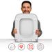 Hamberger Sanit.GmbH DURAVIT Vervangingszitting voor toiletten, compatibel met DURAVIT PURAVIDA, antibacteriële Duroplast, toiletdeksel met zachte, automatische sluiting