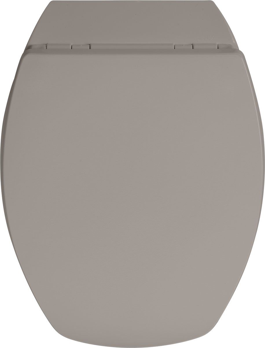 Allibert wc-bril BACCARAÂ² - geperst hout - afklikbaar - antibacterieel - donker taupe gelakt