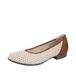 Rieker 51960 ballerina's voor dames, Beige