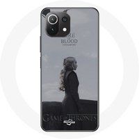 Maniacase Hoesje voor Xiaomi Mi 11 Lite Game of Thrones Seizoen 8 Daenerys Targaryen Vuur en Bloed De IJzeren Troon Grijs Logo