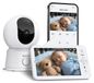 Babyfoon met camera - 5 inch scherm - Nachtzicht - Tweerichtingsaudio - Blanc