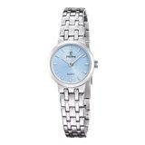 Festina F20746/3 Polshorloge Dames Blauw Zilverkleurig Staal Mineraalglas
