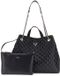 GUESS shopper Giully II 2 in 1 Tote Black zwart