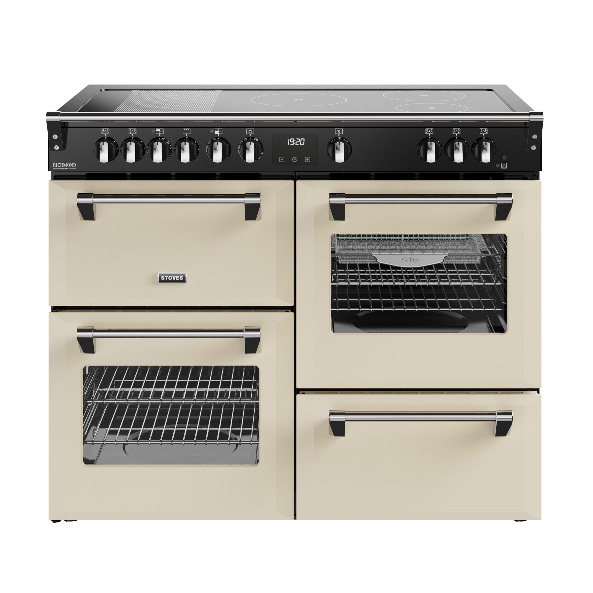 Stoves 444411879 Range Cooker - Cream - 5 Zone Induction Hob