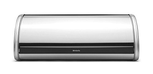 Brabantia Broodtrommel met Schuifdeksel, Matt Steel, Large