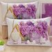 PETTI Artigiani Italiani - Paar kussenslopen 50 x 70 cm, van microvezel, decoratief kussen voor slaapkamer, bank, woonkamer, set van 2 kussenslopen, shabby paars, 100% Made in Italy