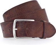 b.belt Zac Ledergürtel W85 Mid Brown bruine leren riem voor heren