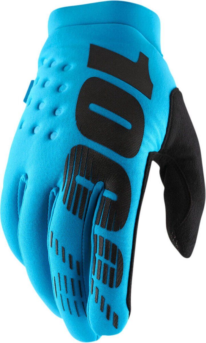 100% BRISKER cross bmx thermo handschoen | TURQUOISE BLAUW | S
