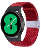 By Qubix Qubix - Braided nylon bandje - Rood - geschikt voor Huawei Watch GT 6 / GT 7 / GT 6 pro / GT 7 pro - 46mm