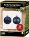 Bellatio Decorations Shoppartners Bv 24 Stuks mix glazen Kerstballen pakket donkerblauw 6 en 8 cm