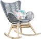 Suns Kreta Rocking Chair Grey Rope