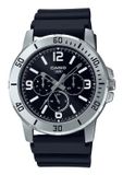 Casio Herenhorloge MTP-VD300-1BUDF Zilverkleurig Staal Zwart Resin 45mm