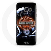 Harley Davidson autobedrijf logo Maniacase Hoesje voor Samsung Galaxy S7 Edge