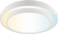 Brilliant Faruz - Plafondlamp - Ø 39 cm - LED 10W - CCT - 3000K-6500K - Dimbaar - Nachtlicht - Timer - Afstandsbediening - Wit