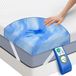 Surmatelas 220x200 cm, 5 cm mousse de gel à mémoire de forme, H4, respirant