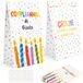 Sacs cadeaux sans marque pour anniversaire papier italien avec autocollants emballage cadeau fête anniversaire enfants lot de 25