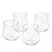 Amazon Basics Wijnglas zonder Steel van Tritan BPA-vrij Kunststof, Vaatwasbestendig, Onbreekbaar, 414ml (14oz), Transparant, Set van 4
