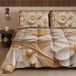 PETTI Artigiani Italiani Bedrukt winterdekbed 170 × 260 cm | Bloemen 05 13