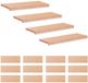 vidaXL Trapmatten 16 st Naturel 70 x 30 x 2 cm Massief beukenhout