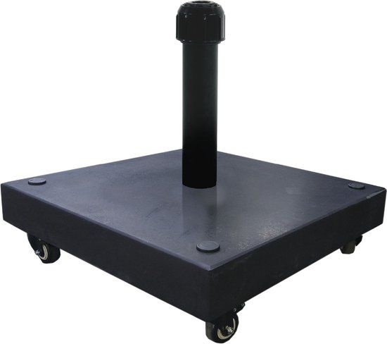 Lesli Living Parasolvoet Granito 50kg - Verrijdbaar - Zwart