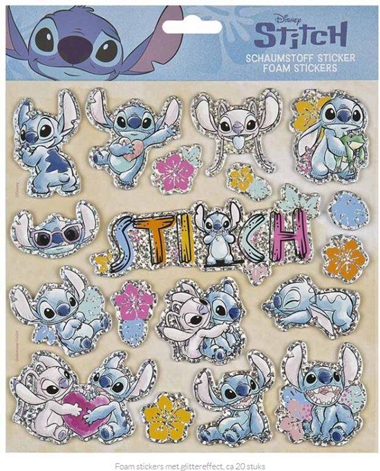 Top1Toys Lilo en Stitch Foam Glitter Stickers