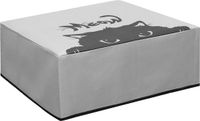 kwmobile hoes geschikt voor DeskJet 4120e / DeskJet 4155e / 4220e - Beschermhoes voor printer - Cover in grijs / zwart - Kat Meow design