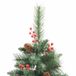vidaXL Kunstkerstboom 180 cm Groen PVC met 300 Warmwitte LED's