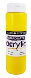 Daler-Rowney Graduate acrylverf, 500 ml, fles, primair geel
