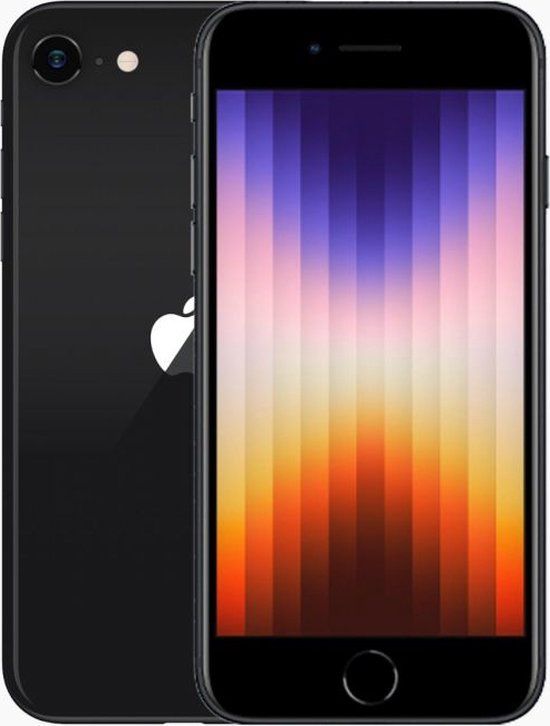 Forza Refurbished Apple iPhone SE 2022 128GB Black - Licht gebruikt