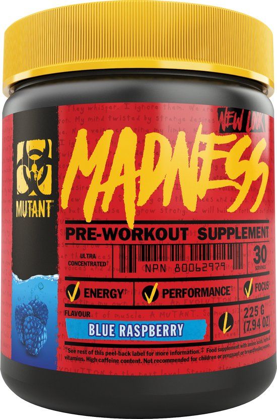 Mutant Madness 30servings Blue Raspberry