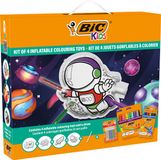 BIC Kids Tekenset voor Kinderen - Incl. Opblaasbare Speeltjes met Ruimtedesign - 18 Stuks