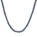 Lulu & Jane luluandjane Blauwe Zoetwater Parelketting 120 cm