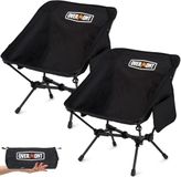 OVERMONT Premium ultralichte compacte klapstoel - draagbare buitenstoel voor volwassenen, ondersteunt tot 150 kg, inclusief draagtas, geschikt voor strand, tuin, picknick, camping en vissen, 2 stuks