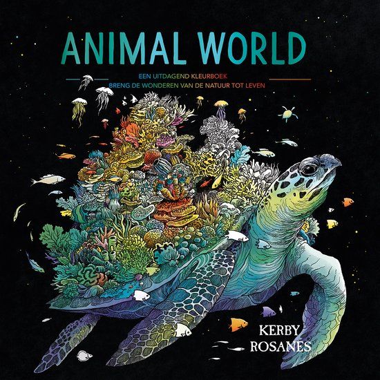 Animal Lantaarn Publishers Animal world: een uitdagend kleurboek, breng de wonderen van de natuur tot leven